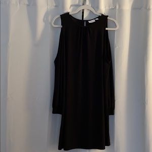 New York & Company black long sleeve dress